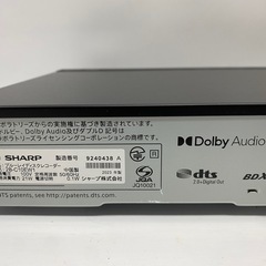 美品 シャープ 1TB 2チューナー AQUOS ブルーレイレコーダー 2B-C10EW1 どんどん自動録画 テキパキ再生 2023年製 SHARPの画像