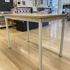 A-792【リユースのサカイ野々市店】ジモティ来店特価‼ フリースタイルデスク 木製 ベージュブラウン クリーニング済みの画像