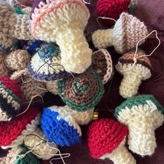 編みぐるみ　きのこ　の画像