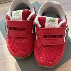 【美品】New Balance 313 赤 ベビーシューズ スニーカー 靴　12cmの画像