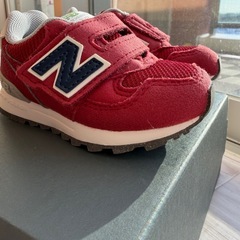 【美品】New Balance 313 赤 ベビーシューズ スニーカー 靴　12cmの画像