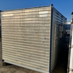 アルミコンテナハウス　スーパーハウス　仮設事務所3700×2400×H 2350 鍵付きの画像