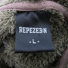 REPEZE3:N ボアパーカー /フリースジャケット ジップアップジャケット 茶 ブラウン  メンズLサイズの画像