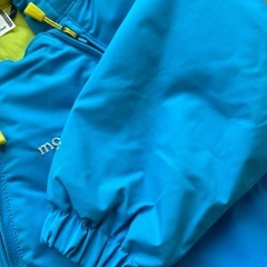 【美品】パウダーベビーカバーオール　90 モンベル　水色 雪遊び　スキーウェアの画像