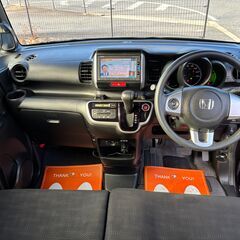 【総額コミコミ】広島発プライムゲート28年NBOX　GLパッケージ　後期モデル　車検令和９年２月２５日まで　内外装美車　プレミアムディープモカパール　ワンオーナー　黒内装　純正ナビ　バックカメラ　地デジテレビ　ブルートゥース接続　ステアリングリモコン　左パワースライドドア　ETC　ドライブレコーダー　社外14インチアルミホイール　スマートキー　禁煙車　タイミングチェーン　修復歴無し　ディーラー系オートオークション仕入　軽自動車　格安の画像