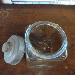 在庫2点 レトロ ガラス瓶 空き瓶 保存瓶 ガラスの瓶　/UJｰ1397 2Fの画像