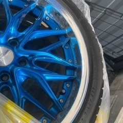 スタッドレスタイヤホイールセットWORK  SCHWERT QUELL 19インチ　の画像