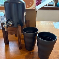 焼酎サーバ　陶器カップ　　の画像