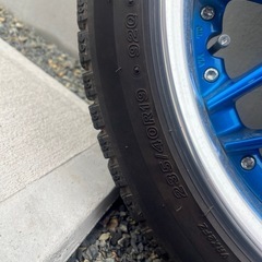 スタッドレスタイヤホイールセットWORK  SCHWERT QUELL 19インチ　の画像