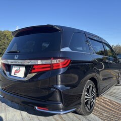 神奈川【自社ローン】保証人無可★全国対応★オデッセイ【アブソルートEX】ワンオーナー／純正18インチAW/Bluetooth/両側パワスラ/フリップダウンモニター/走行中TV可/パドルシフト/パワーシート/後席オットマン/クルコン/ETCの画像