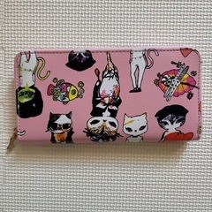 猫ちゃん長財布ラウンドファスナー👛の画像