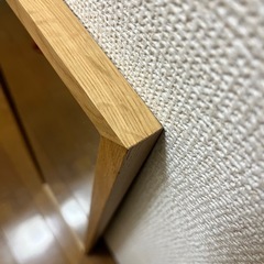 無印良品　壁に取り付けられる家具　ミラー　鏡　オーク材の画像