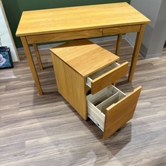 【お譲り先が決まりました】無印良品　デスク　キャビネット の画像