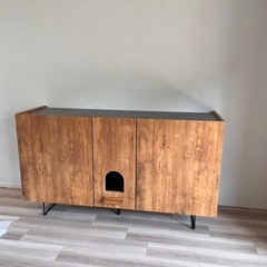 収納家具「にゃうんたーサイドボード」をお譲りします。の画像