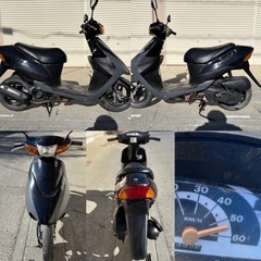 ⭐️レッツ2快速2ストモデル❗️⭐️バッテリー・シート・メーターワイヤー・エアクリ・プラグなど新品交換済み⭐️50cc原付スクーター⭐️の画像