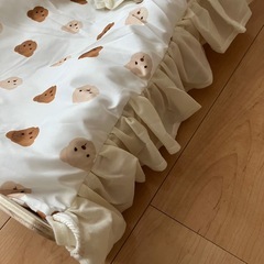 【新品未使用】猫用ベッド 木製 小熊デザイン 可愛い 小型犬対応室内用コンパクトベッドの画像