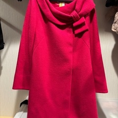 サマンサタバサ　リボンコート　赤の画像