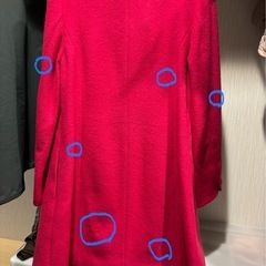 サマンサタバサ　リボンコート　赤の画像