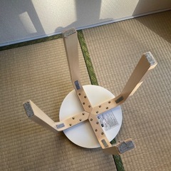 ニトリ　木製スツールの画像