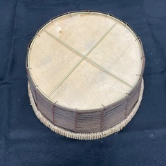 天然素材編み込みバスケット 2個セット　引取限定の画像