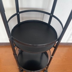 キッチンワゴン 収納カート おりたたみ可能　3段 キャスター付き 360°可動　の画像