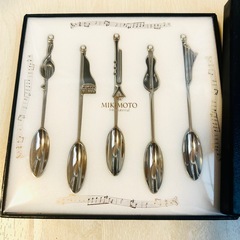 ミキモト　音符  ティースプーンセット　　の画像