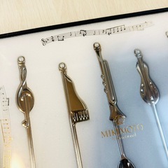 ミキモト　音符  ティースプーンセット　　の画像