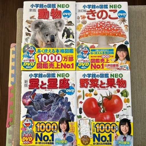 新品同様 小学館の図鑑NEO DVD付 4冊セット