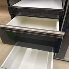 【ジャングルジャングル滋賀草津店】ジモティ来店特価‼ キッチンカウンター ニトリ ブラック J-251269の画像