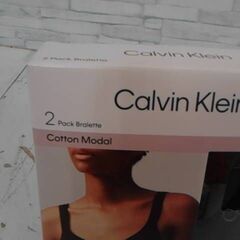 コストコ商品番号　1561699　カルバンクライン ワイヤレスブラ 2枚組 L ブラック　A17841の画像