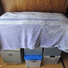 未使用　High Guality Blanket　毛布　（ブルー花柄）アクリル100％　サイズ 180×230ｃｍ　タグ付　仕舞いヨゴレ有　【ペットはいません】の画像