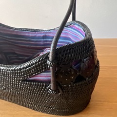 籐 カゴバッグ インドネシアバリ産の画像
