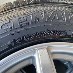 スタッドレスタイヤ　軽自動車用　グッドイヤー　アイスナビ7 　145/80R13    2022年製造の画像