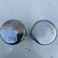 GEAR MAX 3kg　グリップ付クロームダンベル　2個セットの画像