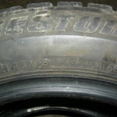 ０円出品　155/65-14 スタッドレスタイヤ　3本の画像