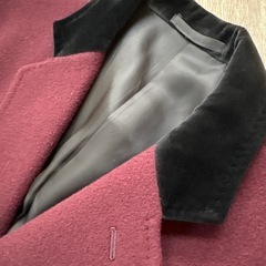 REATS TAILOR ZAZOUSチェスターコート　ワインレッド　サイズLの画像