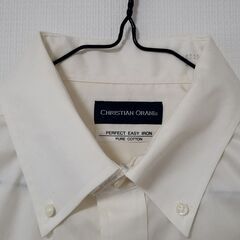 ボタンダウンシャツ(メンズ)-薄イエロー＜CHRISTIAN ORANI＞の画像