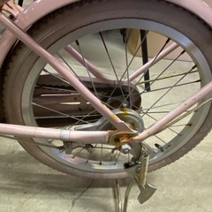 ※ 子供用自転車 cafe Croissant サビ多め　18インチ　ピンクの画像