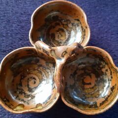 🌀渦巻き模様の陶器 2点セット 珍品 ハンドメイド 一点物の画像