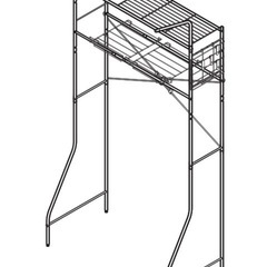 洗濯機ラック（ホワイト）の画像
