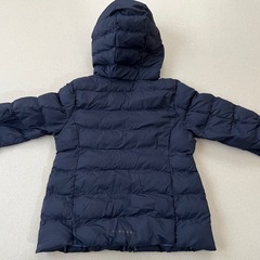 UNIQLO 120cm ネイビーダウンジャケットの画像