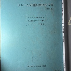 クレーンの運転関係法令集 第8版の画像