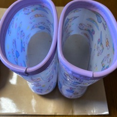 ユニコーンレインブーツ18㎝の画像