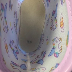 ユニコーンレインブーツ18㎝の画像
