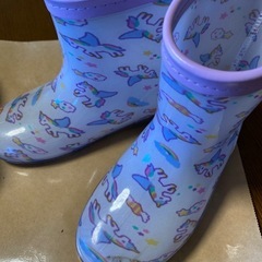 ユニコーンレインブーツ18㎝の画像