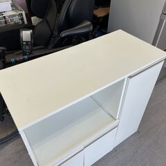 ニトリ フォルム ミドルレンジボード ホワイト 白 食器棚 キッチン収納 札幌市手稲区の画像