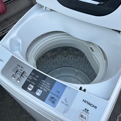 HITACHI 洗濯機　2017年制　5kgの画像