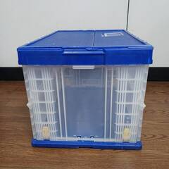 B品 中古折りたたみコンテナ 75Lサイズ W600×D410×H375㎜ O009 1個のみの画像