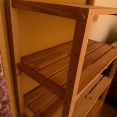 ニトリ購入のパインラック　4段の画像