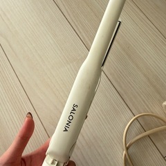SALONIA ヘアアイロン　スムースシャイン　ホワイト15mmの画像